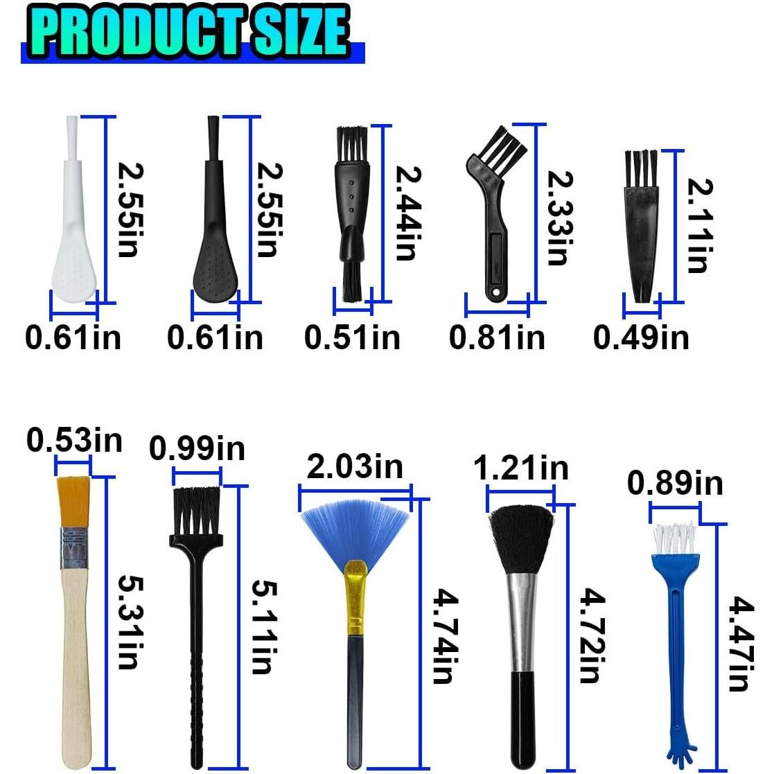 Kit de Cepillos de Limpieza ZIMISI para Automóviles 10 Piezas