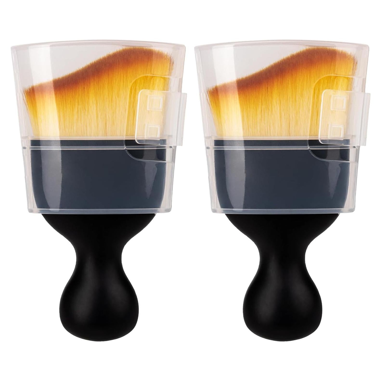 2 Cepillos de Detalle para Interior de Auto Amrules Marrón