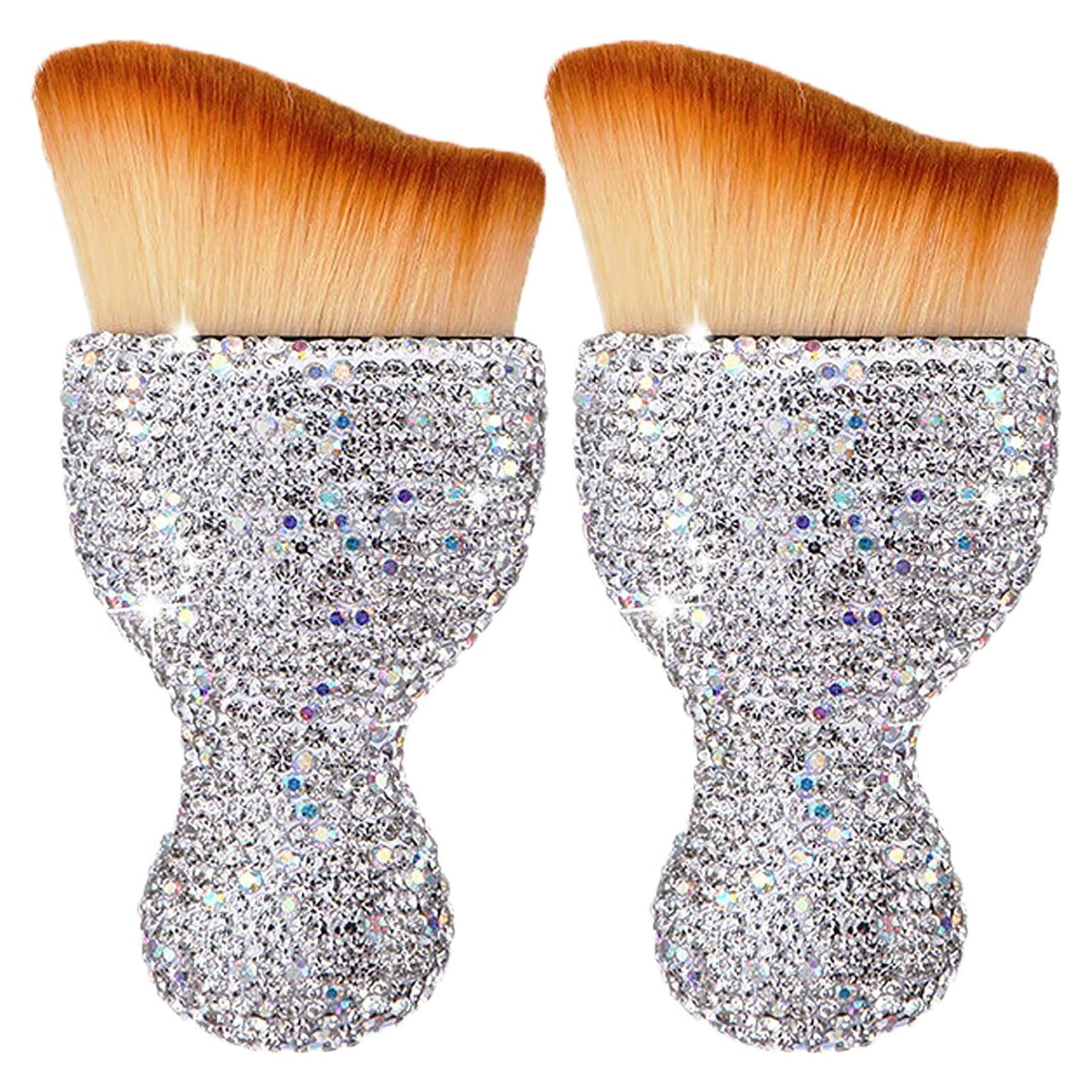 Cepillo de Limpieza Interior de Coche Buzopuw 2 Piezas Plata