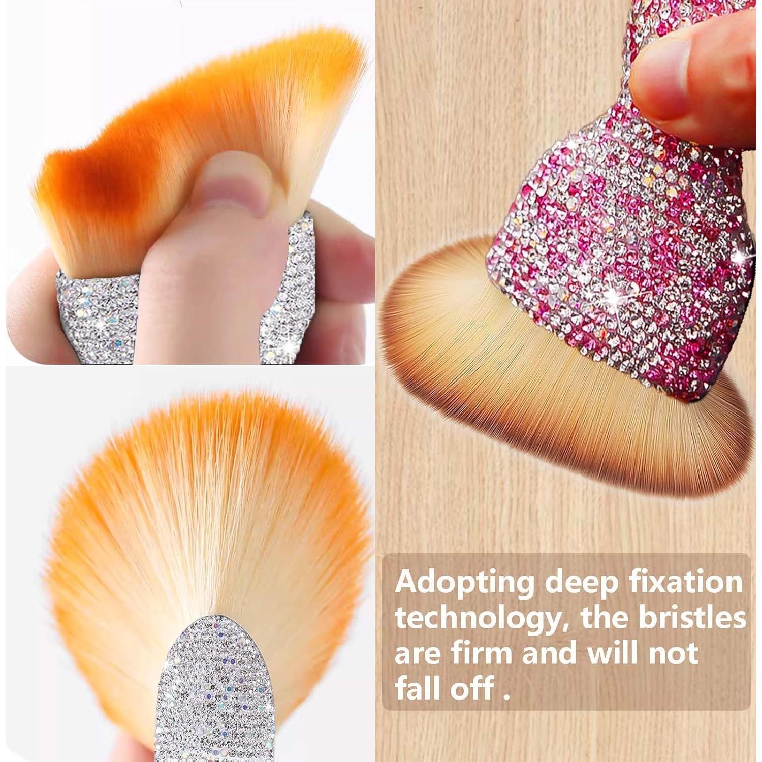 Cepillo de Limpieza Interior de Coche Buzopuw 2 Piezas Plata