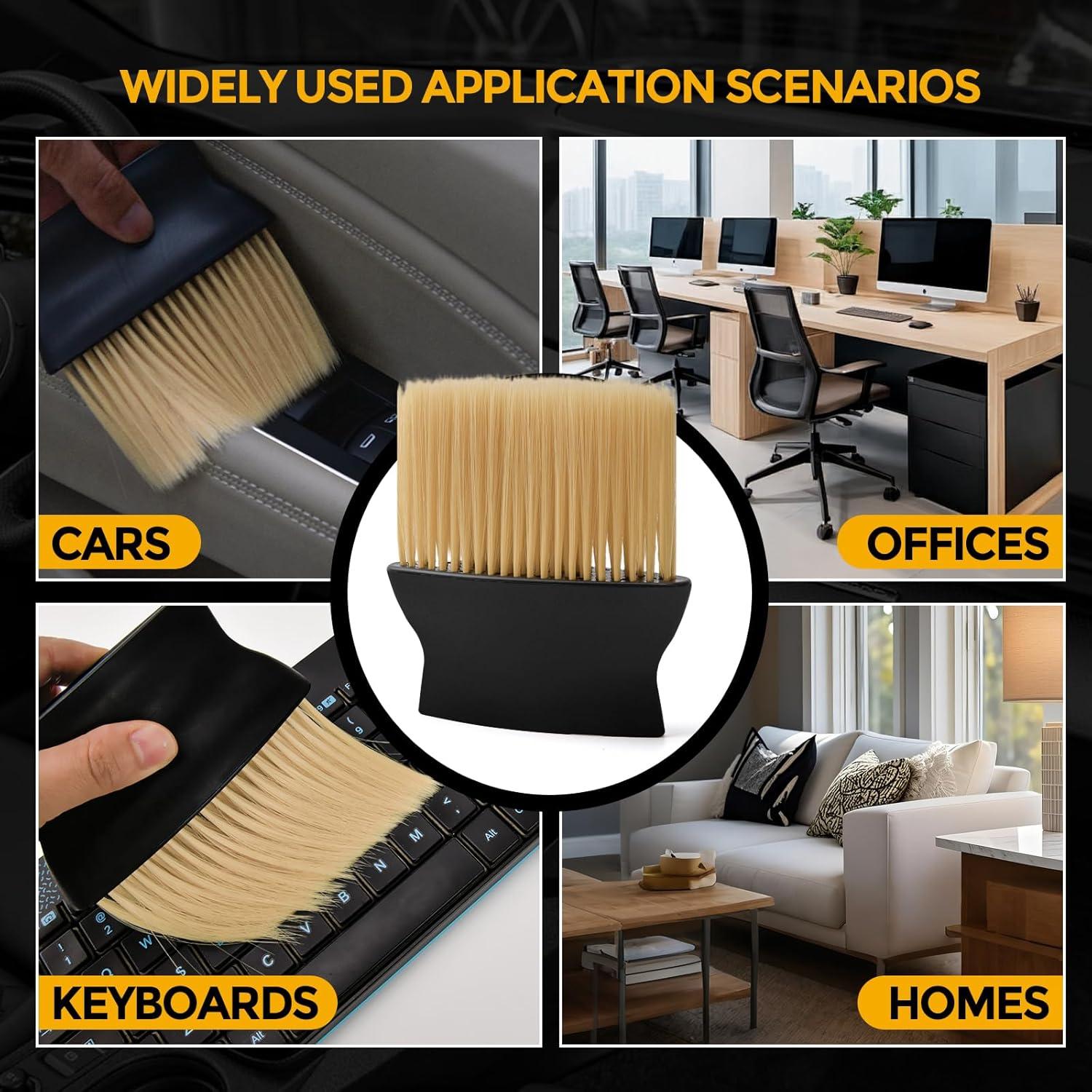 Cepillo de Detalle de Coche JsqFogey - Cerdas Suaves 12.27x11.4cm