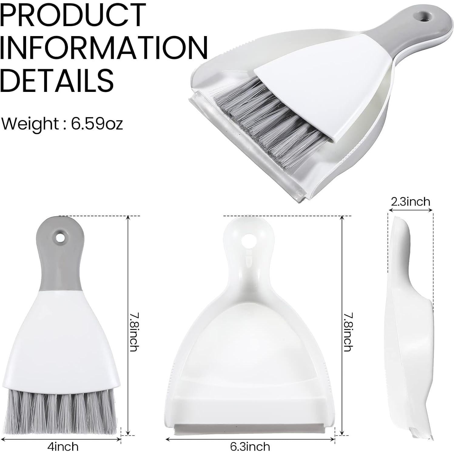 Conjunto de Escoba y Recogedor Zopeal - 6 Juegos Mini para Limpieza