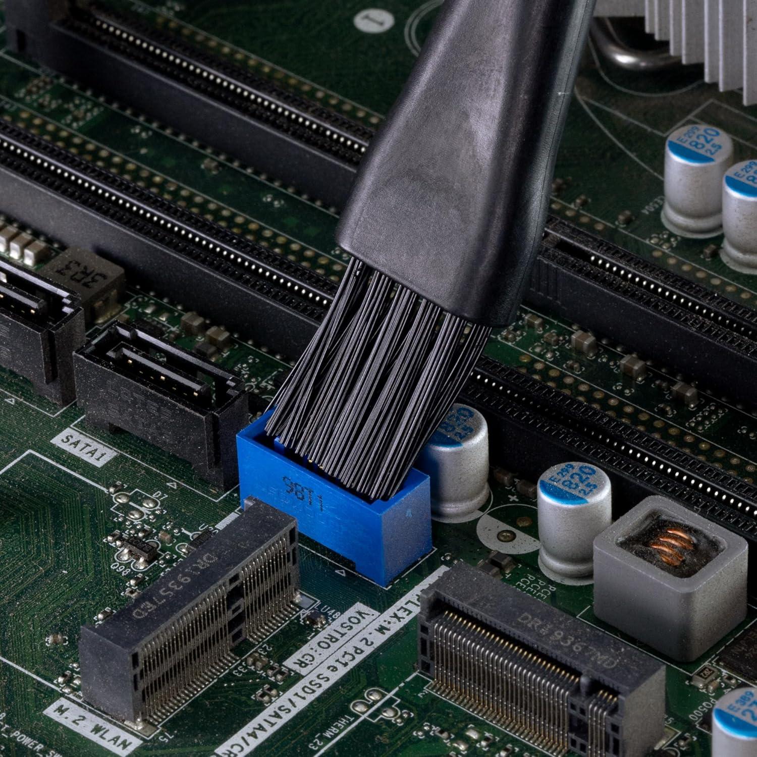 Kit de limpieza ESD para electrónica y computadoras - 10 cepillos