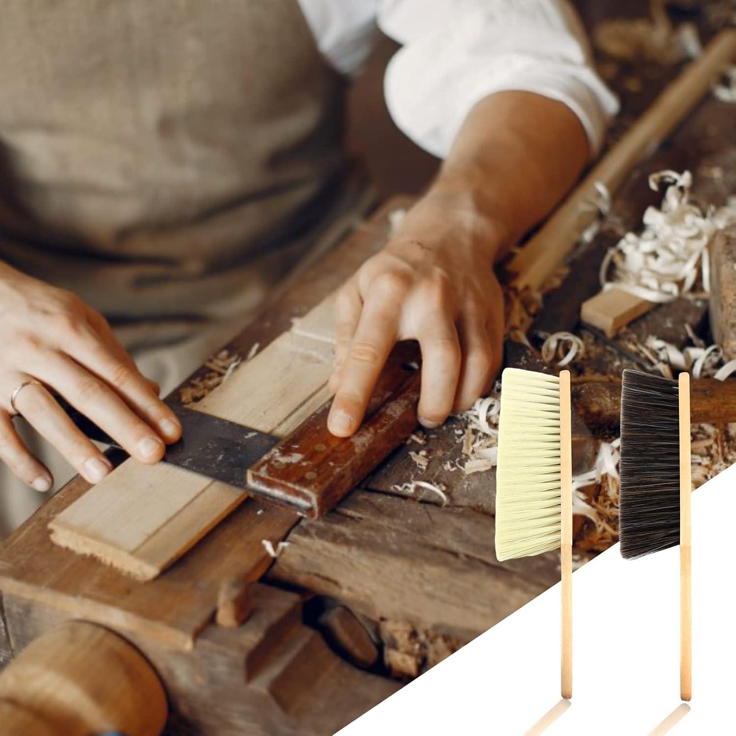 Cepillos de Polvo de Madera REDANHA - 2 Piezas Cerdas Suaves