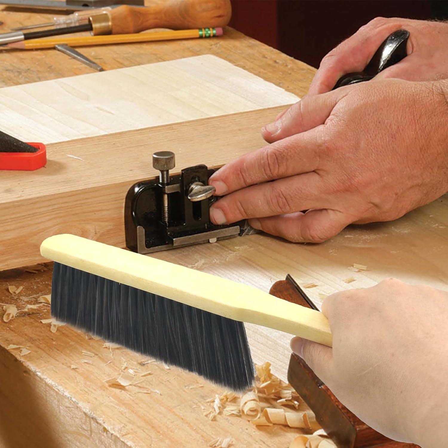 2 Cepillos de Mano PENGJINYU de Madera con Cerdas Suaves