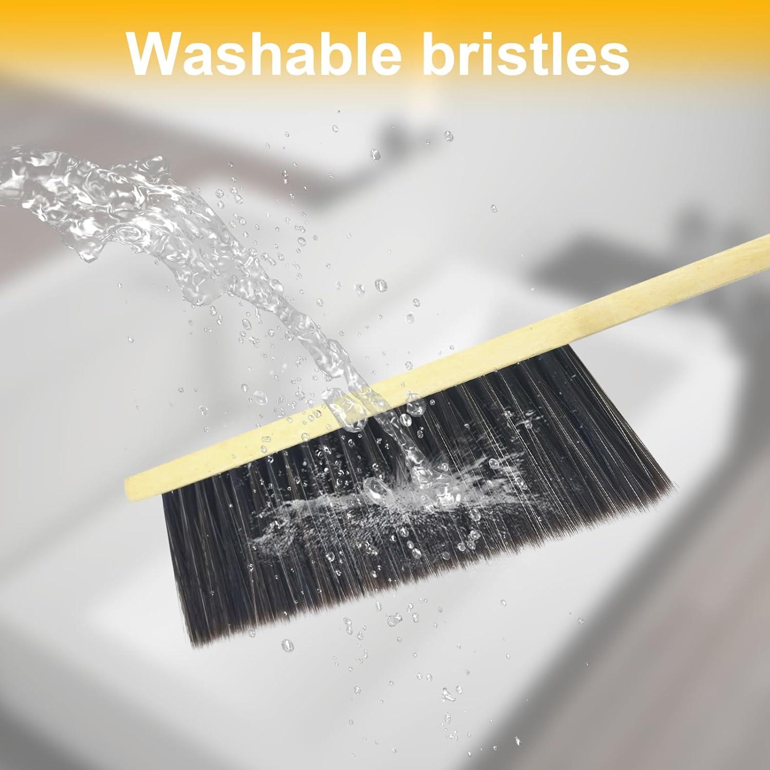 2 Cepillos de Mano PENGJINYU de Madera con Cerdas Suaves