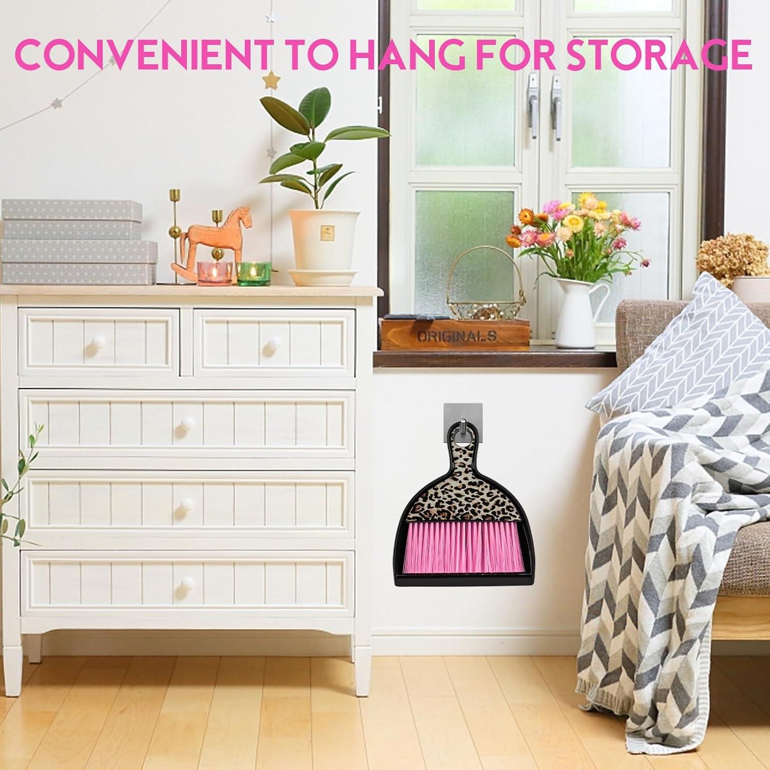 Juego de Mini Escoba y Recogedor ThinkLearn Rosa Leopardo