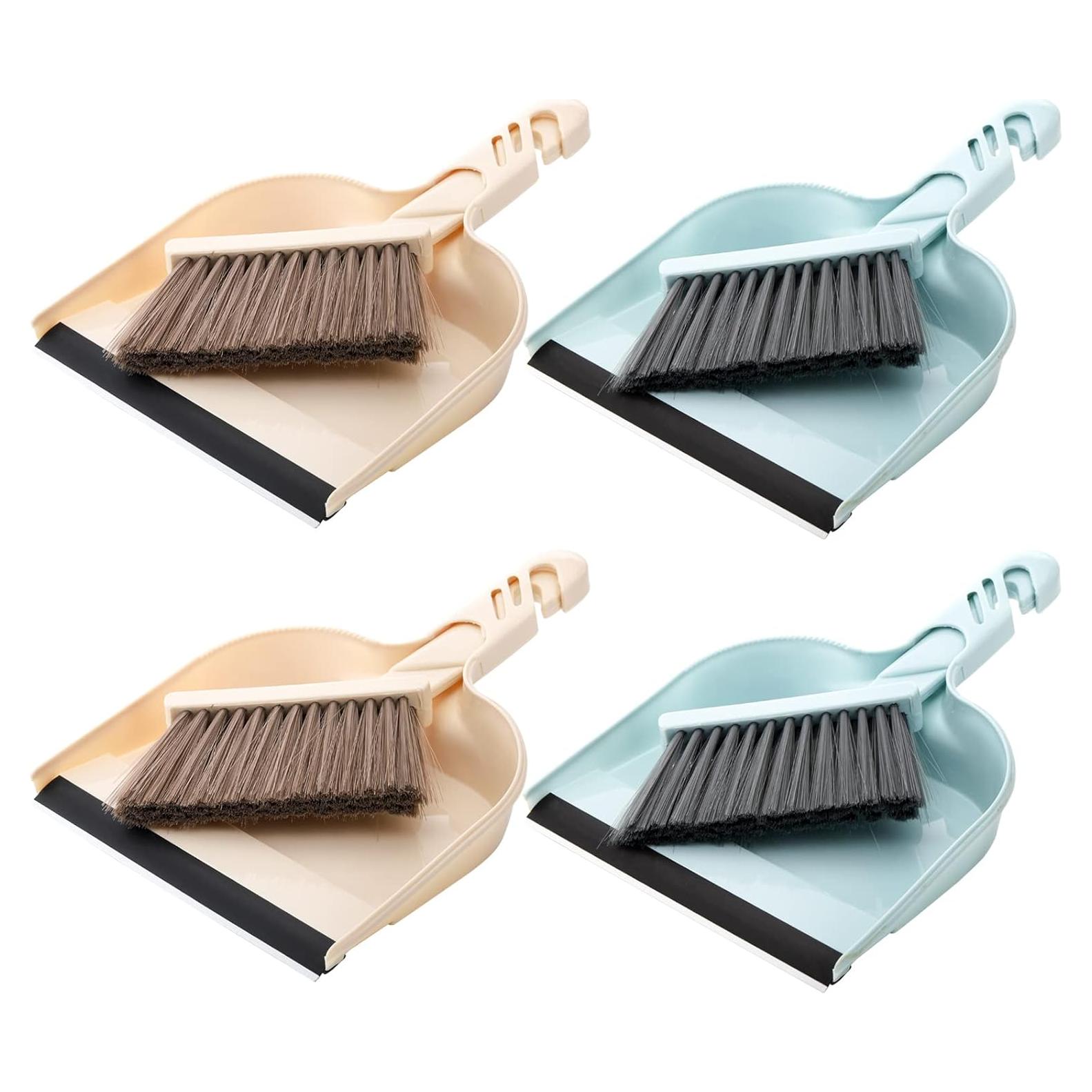 Juego de Recogedor y Cepillo Jucoan 4 Piezas Portátil