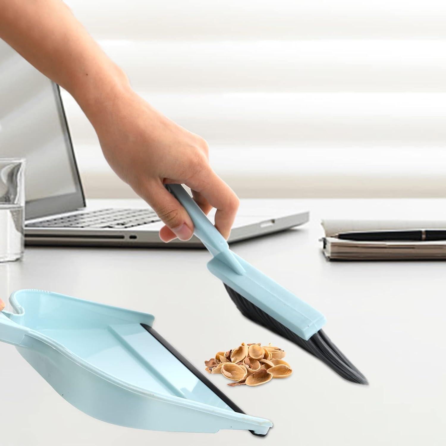 Juego de Recogedor y Cepillo Jucoan 4 Piezas Portátil