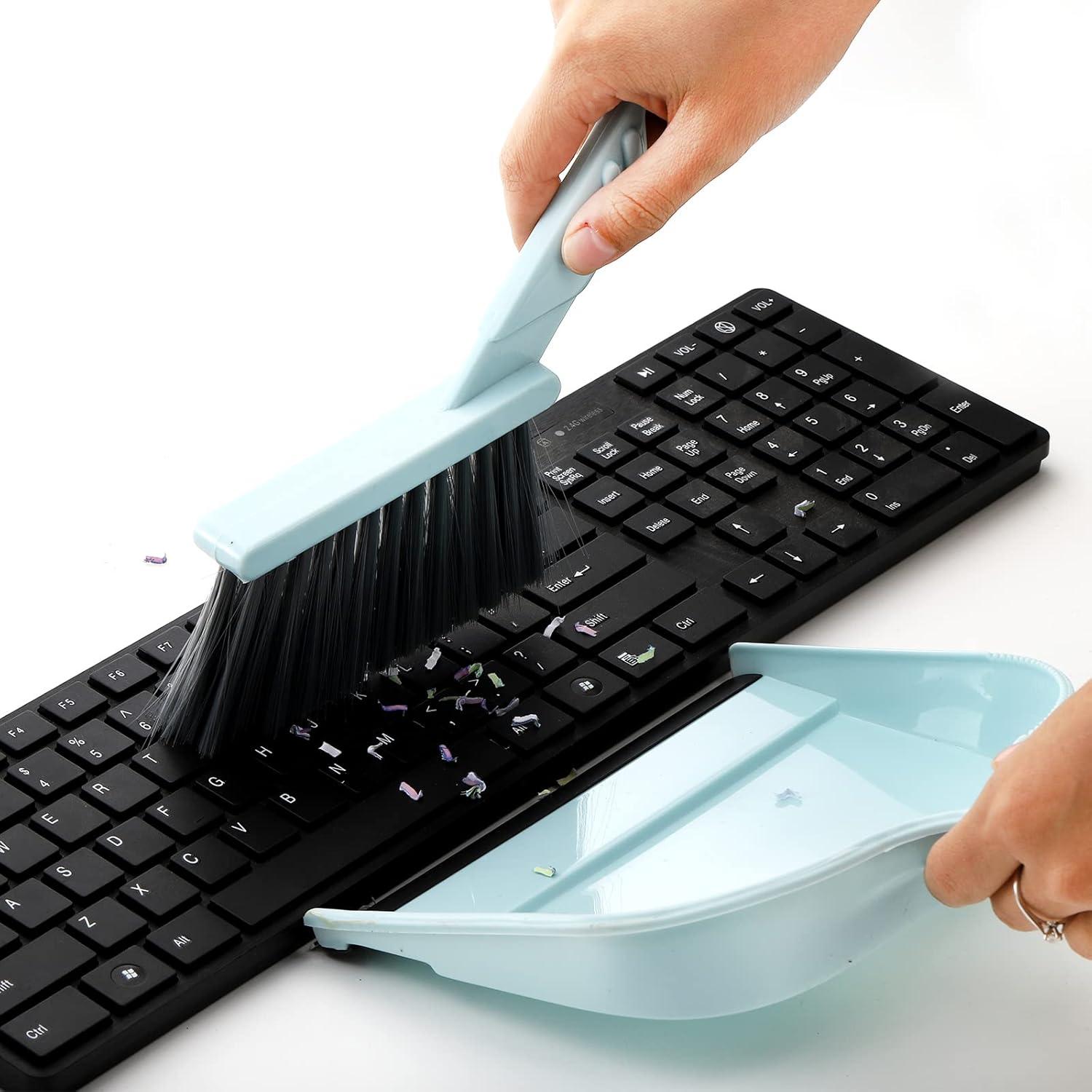 Juego de Recogedor y Cepillo Jucoan 4 Piezas Portátil