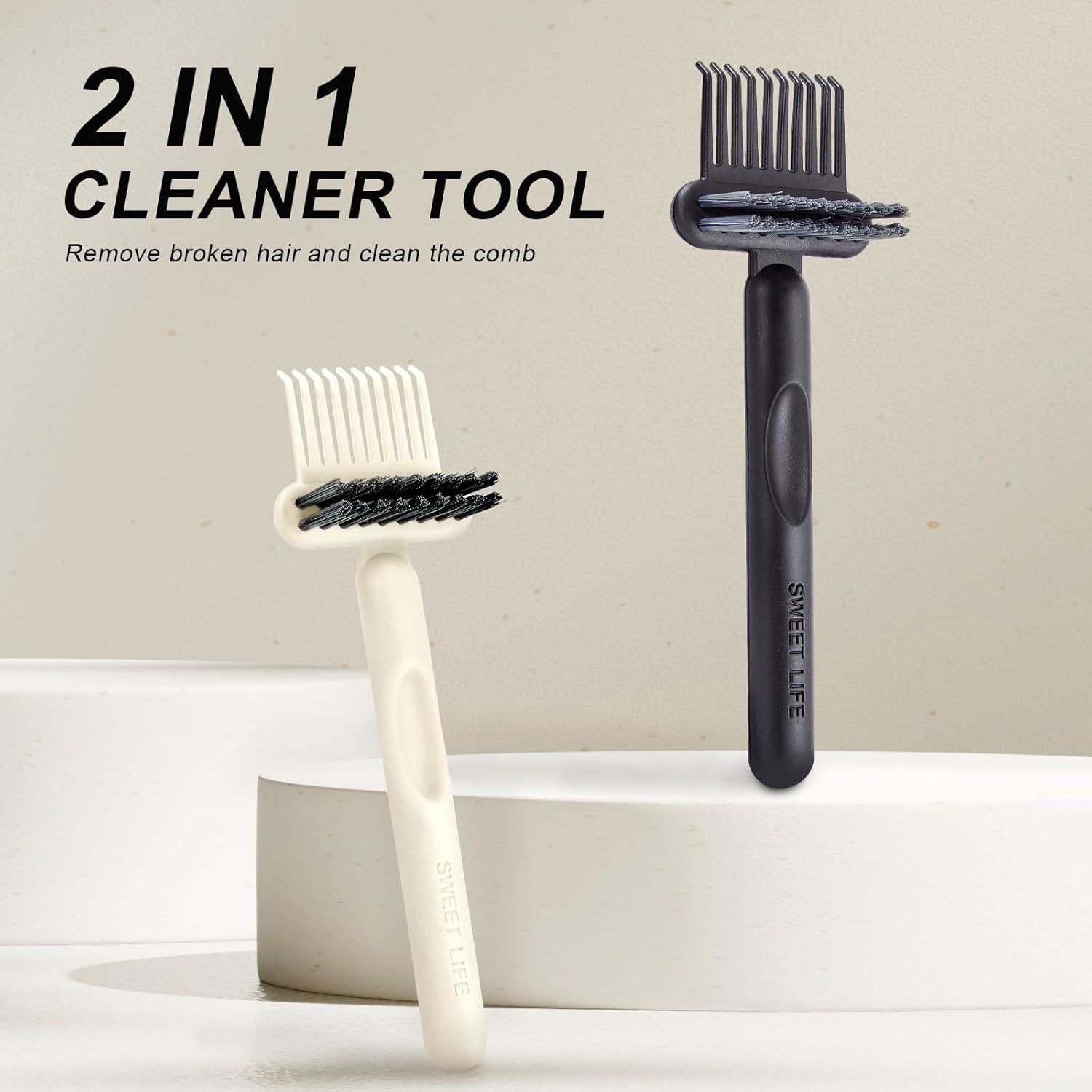 Juego de 2 herramientas de limpieza Jurrissa para cepillos y peines