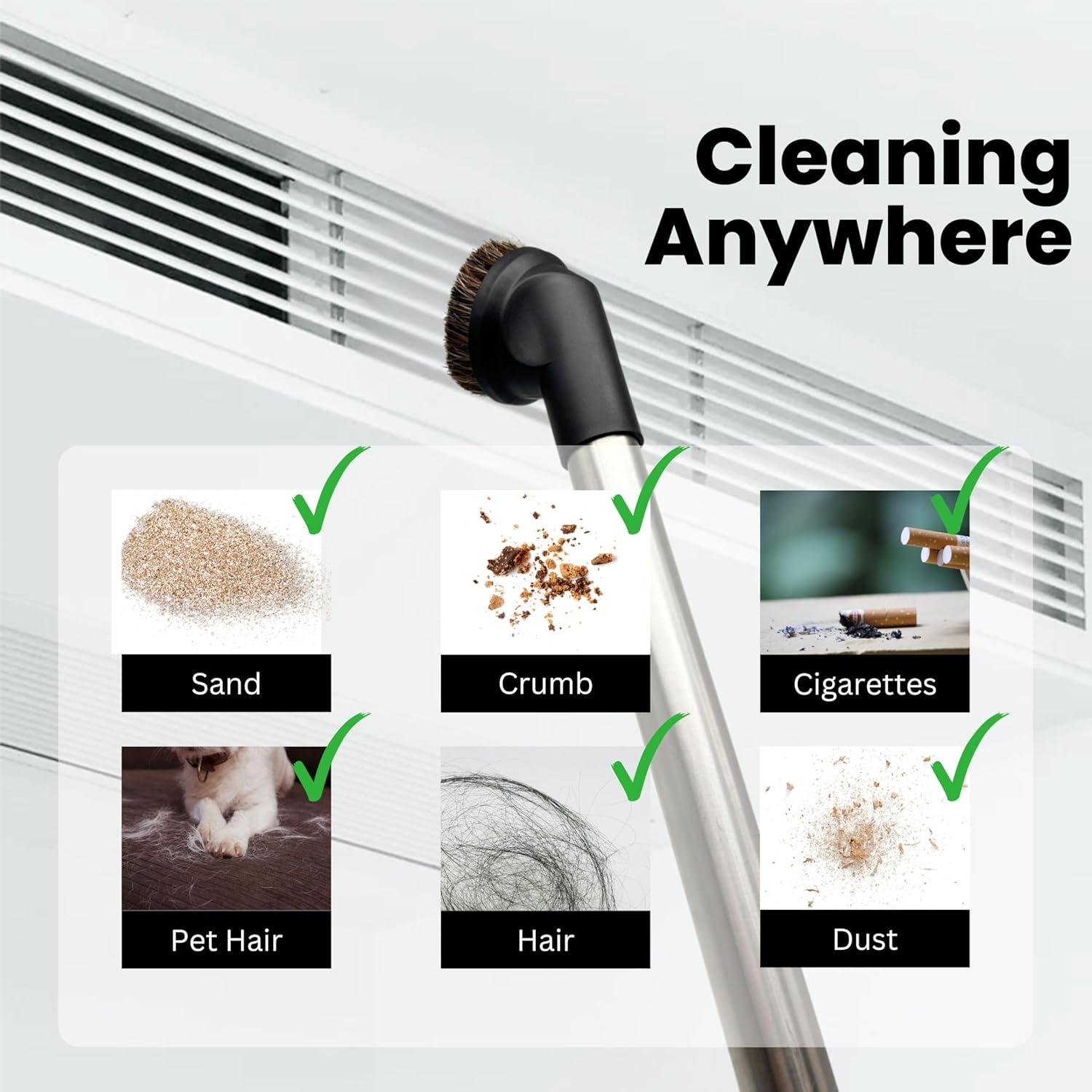 Cepillo de polvo de pelo de caballo VACEXT 35mm para aspiradoras