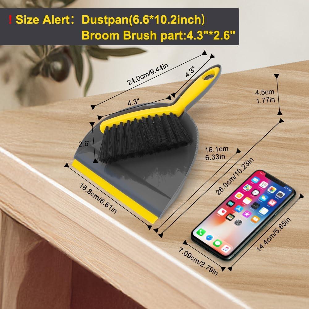 Juego de Recogedor y Escoba de Mano KeFanta - Compacto y Eficiente