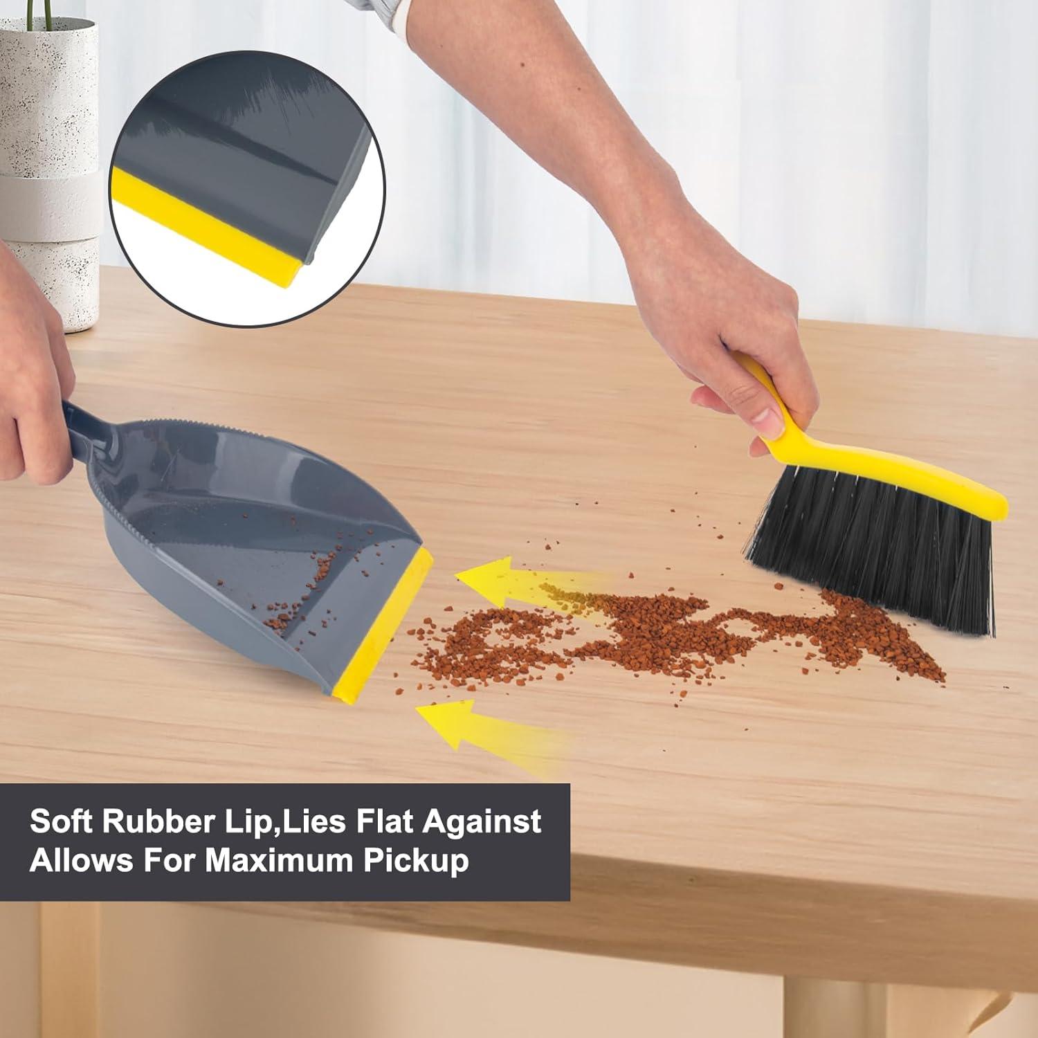 Juego de Recogedor y Escoba de Mano KeFanta - Compacto y Eficiente