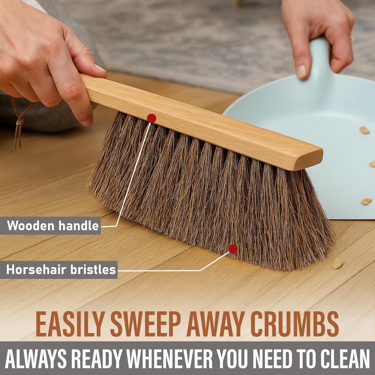 Cepillo de Contrachapado Takavu con Mango de Madera y Cerdas Naturales