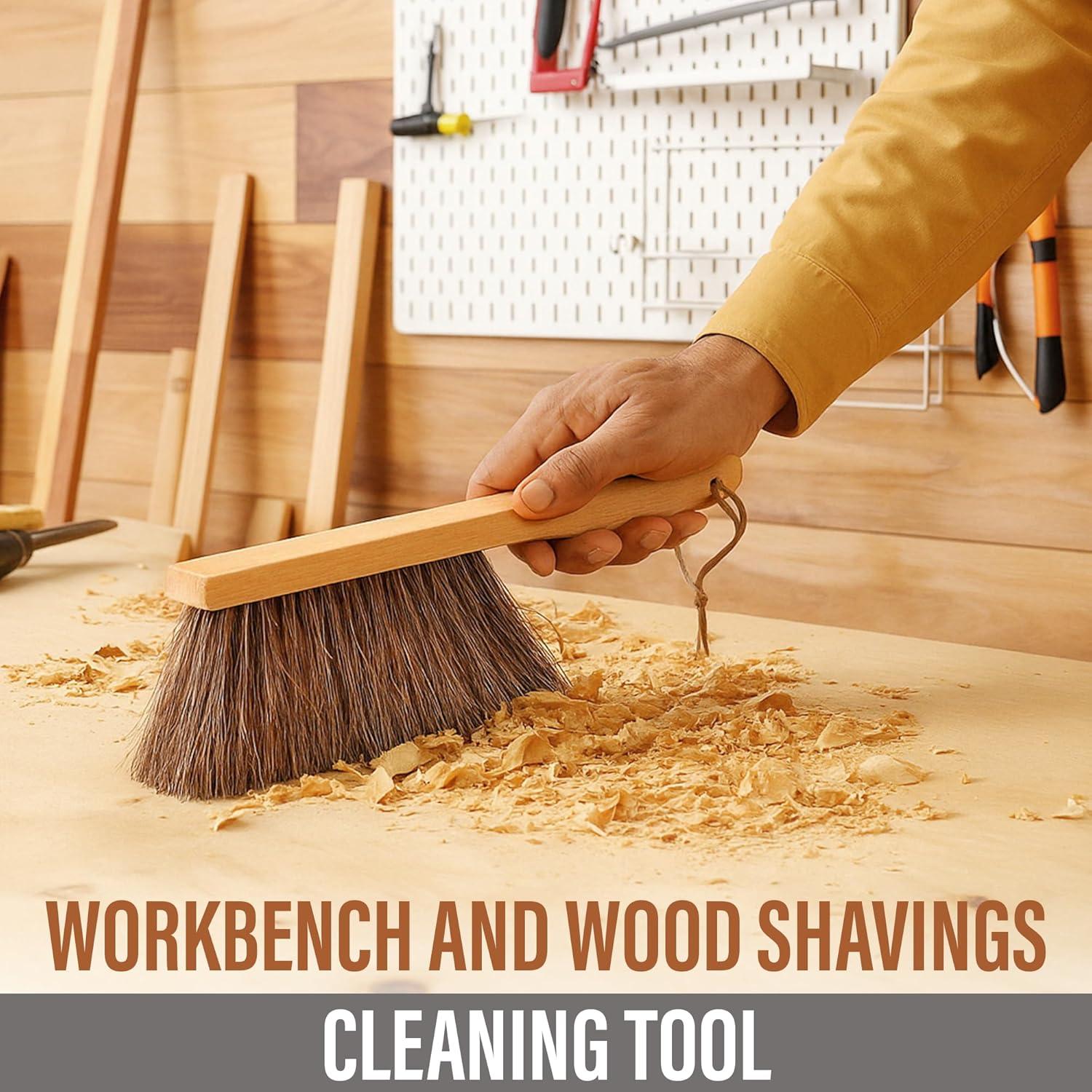 Cepillo de Contrachapado Takavu con Mango de Madera y Cerdas Naturales