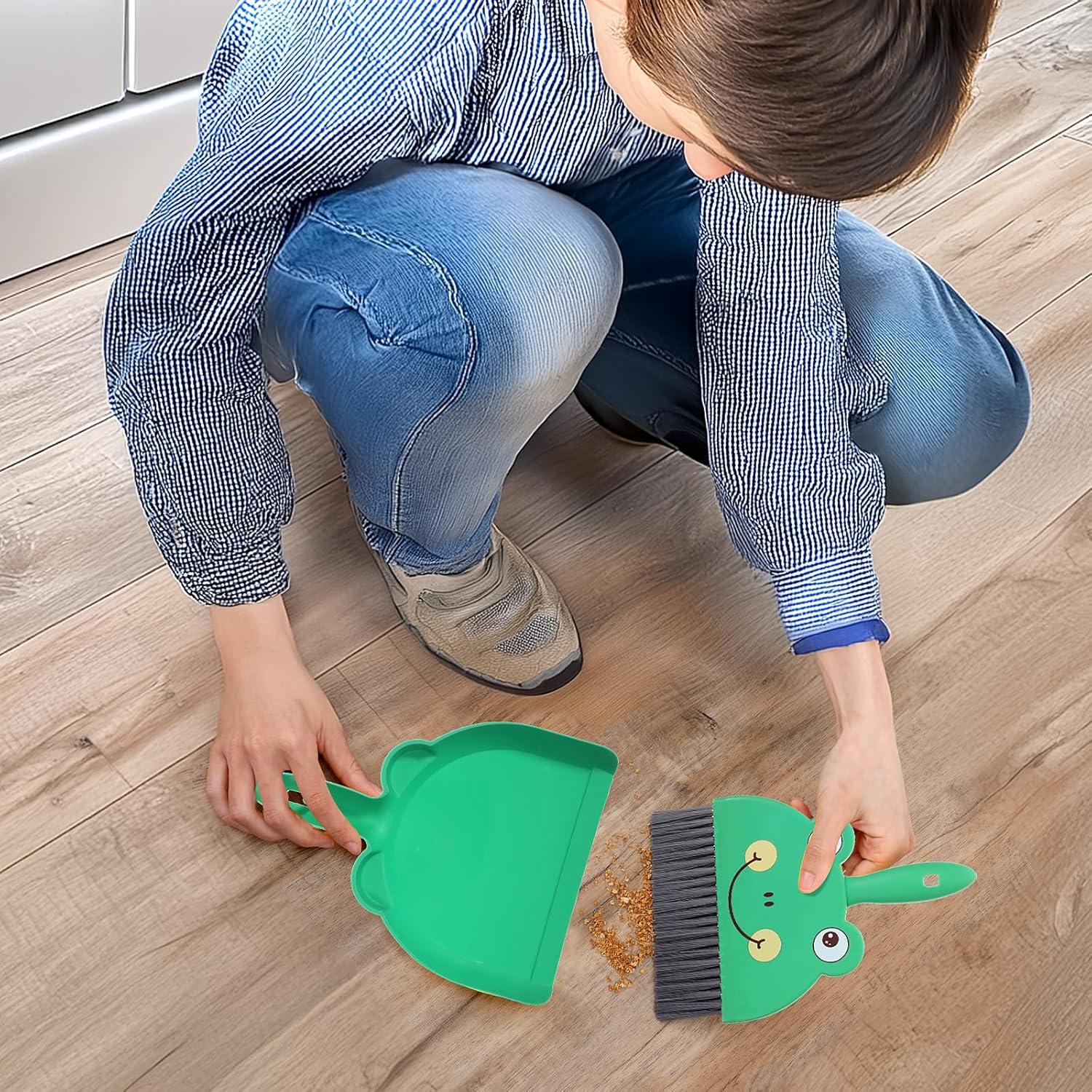 Juego de Mini Escoba y Recogedor Tyqour Verde 23.5x17cm