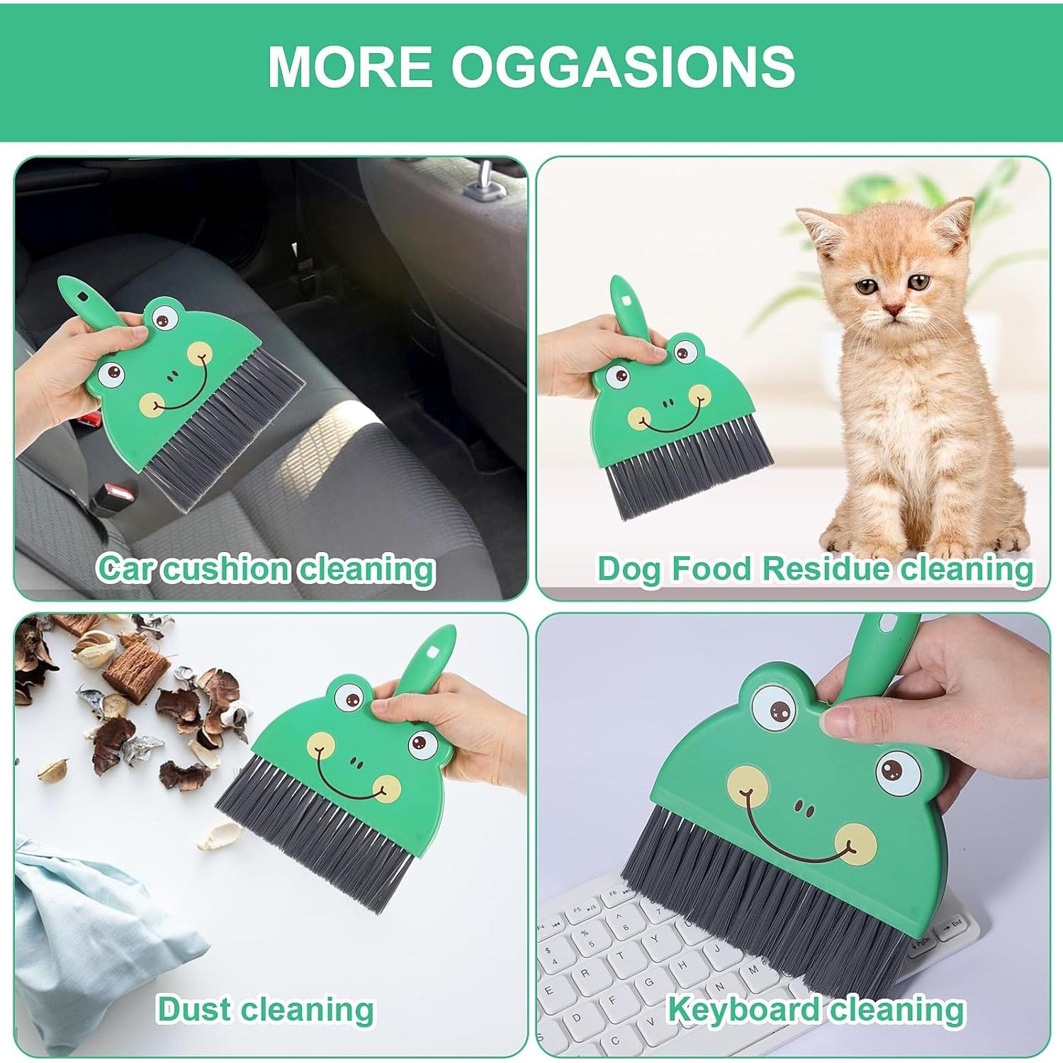 Juego de Mini Escoba y Recogedor Tyqour Verde 23.5x17cm