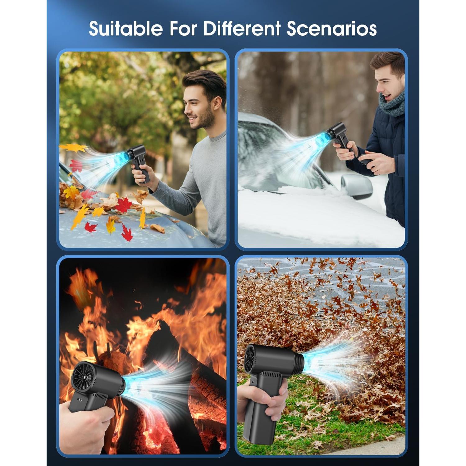 Soplador de Aire Comprimido CLLIS 500G 130000RPM Recargable