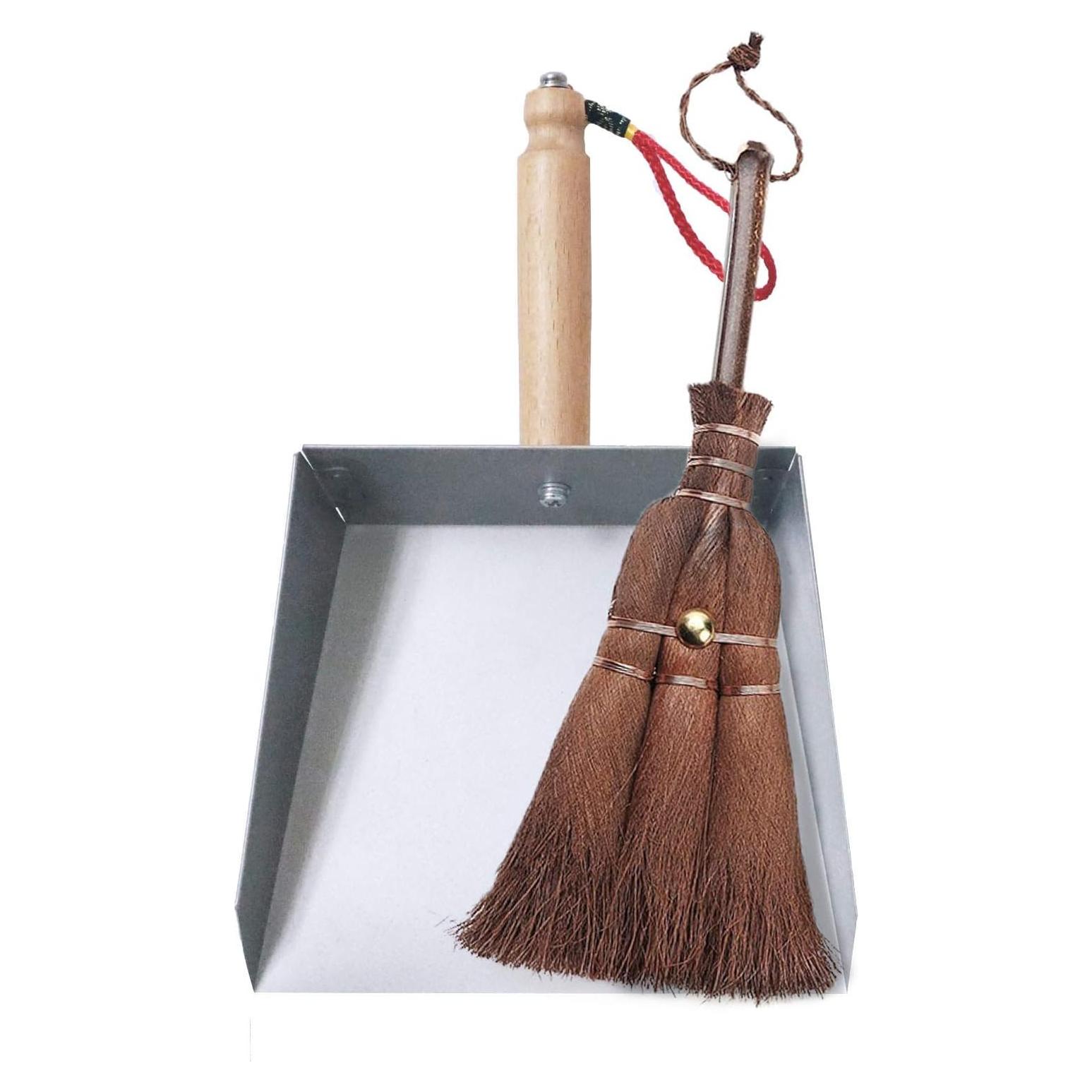 Juego de Mini Recogedor y Cepillo Huibot Oakart - Acero Inoxidable y Cerdas Naturales