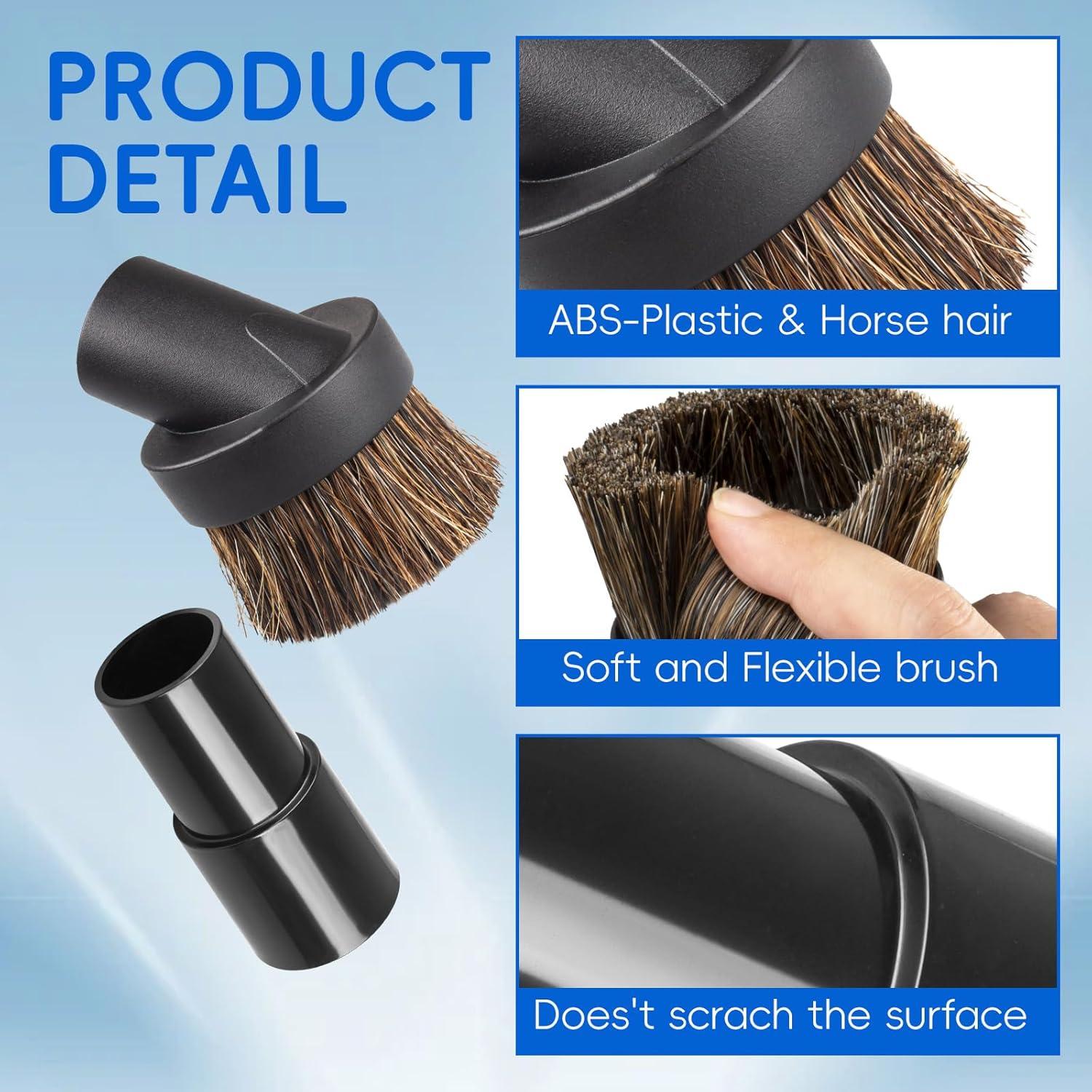 Cepillo Redondo de Aspiradora KEIFI 1.25" (3.18 cm) con Adaptador