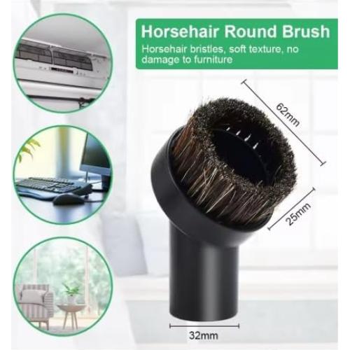 Cepillo Redondo para Polvo Shark - Accesorio 25mm Pelo Suave