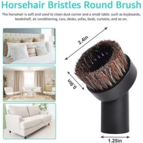 Cepillo Redondo para Polvo Shark - Accesorio 25mm Pelo Suave