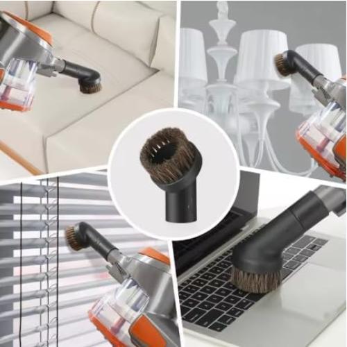 Cepillo Redondo para Polvo Shark - Accesorio 25mm Pelo Suave