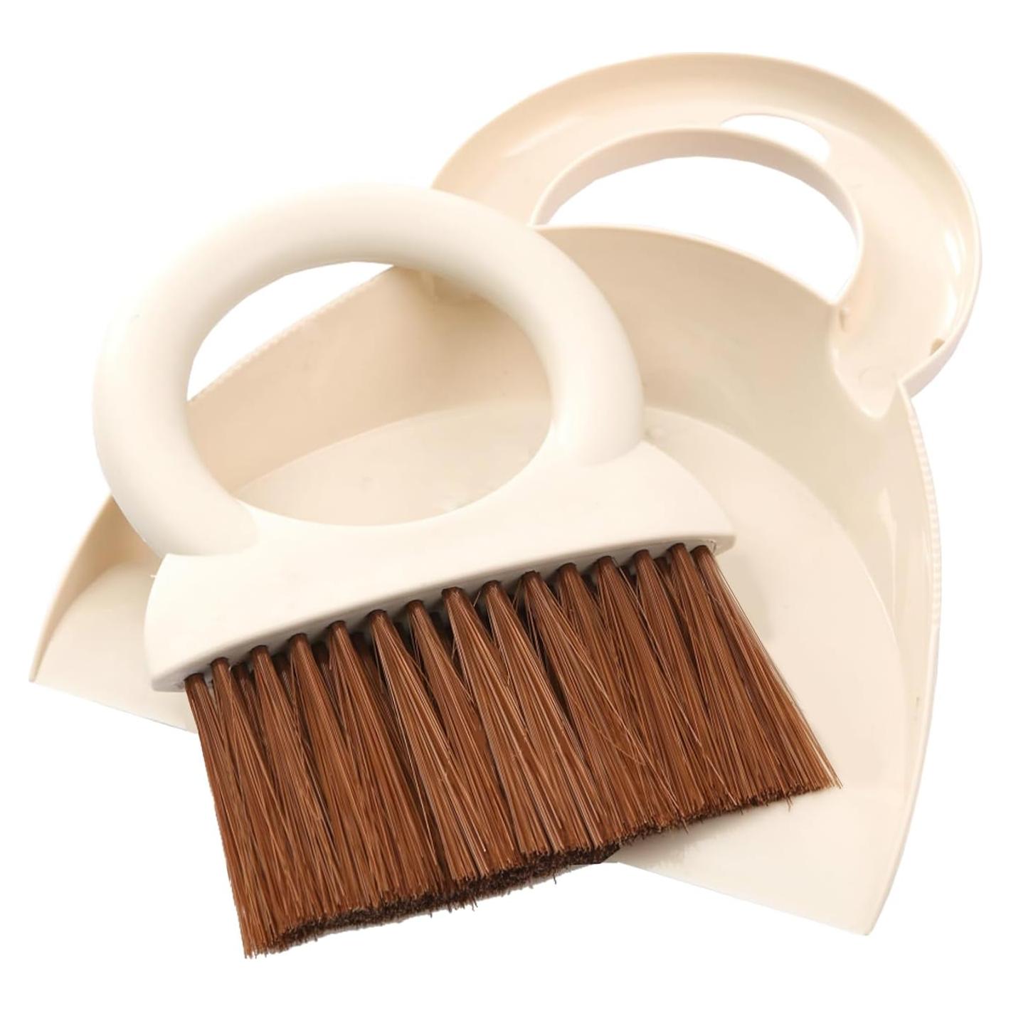 Juego de Escoba y Recogedor Portátil BSMstone Blanco Roto