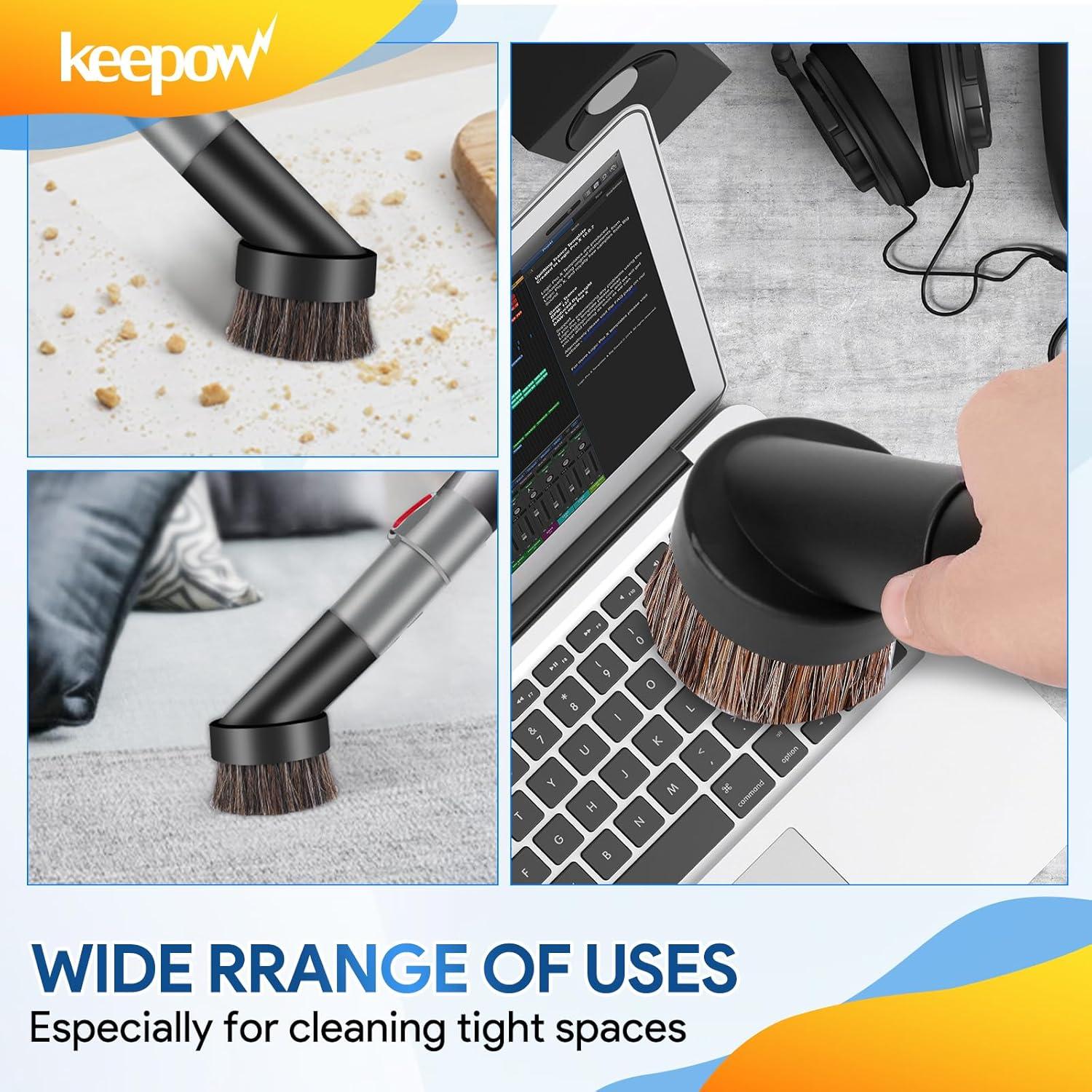 Accesorio de cepillo de aspiradora KEEPOW 25mm pelo de caballo