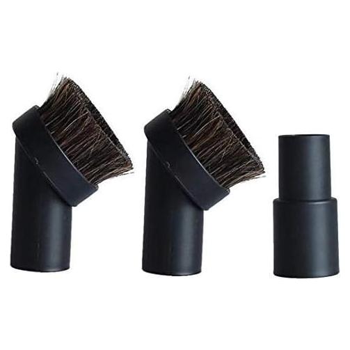 2 Cepillos Redondos de Cabello de Caballo 31.75MM + Adaptador