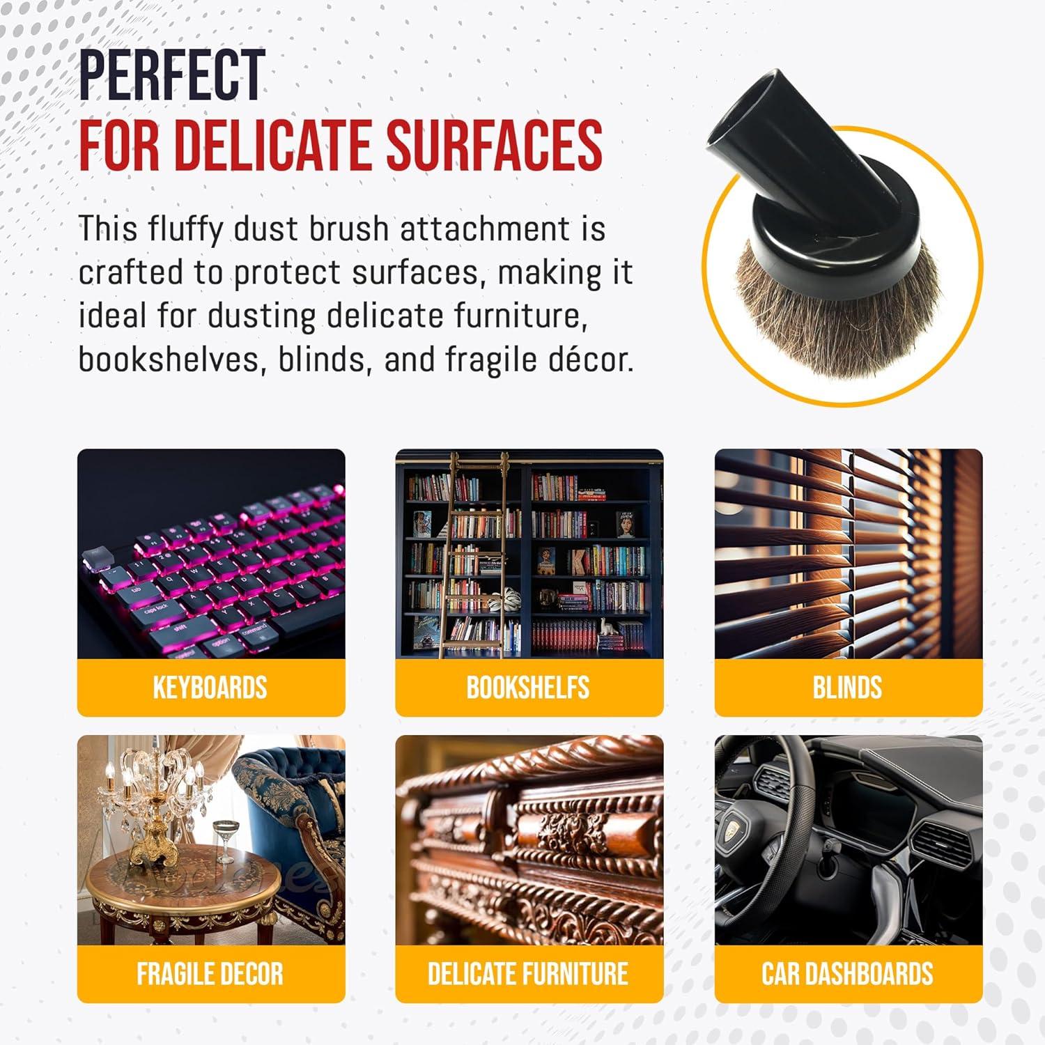 Accesorio de cepillo de aspiradora MP Maresh 3.18 cm suave