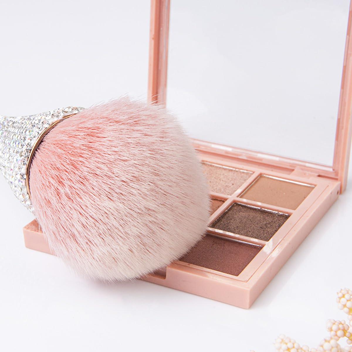 Brochas para Polvo de Uñas KuuGuu - 2 Pcs, 20 cm, Brillantes