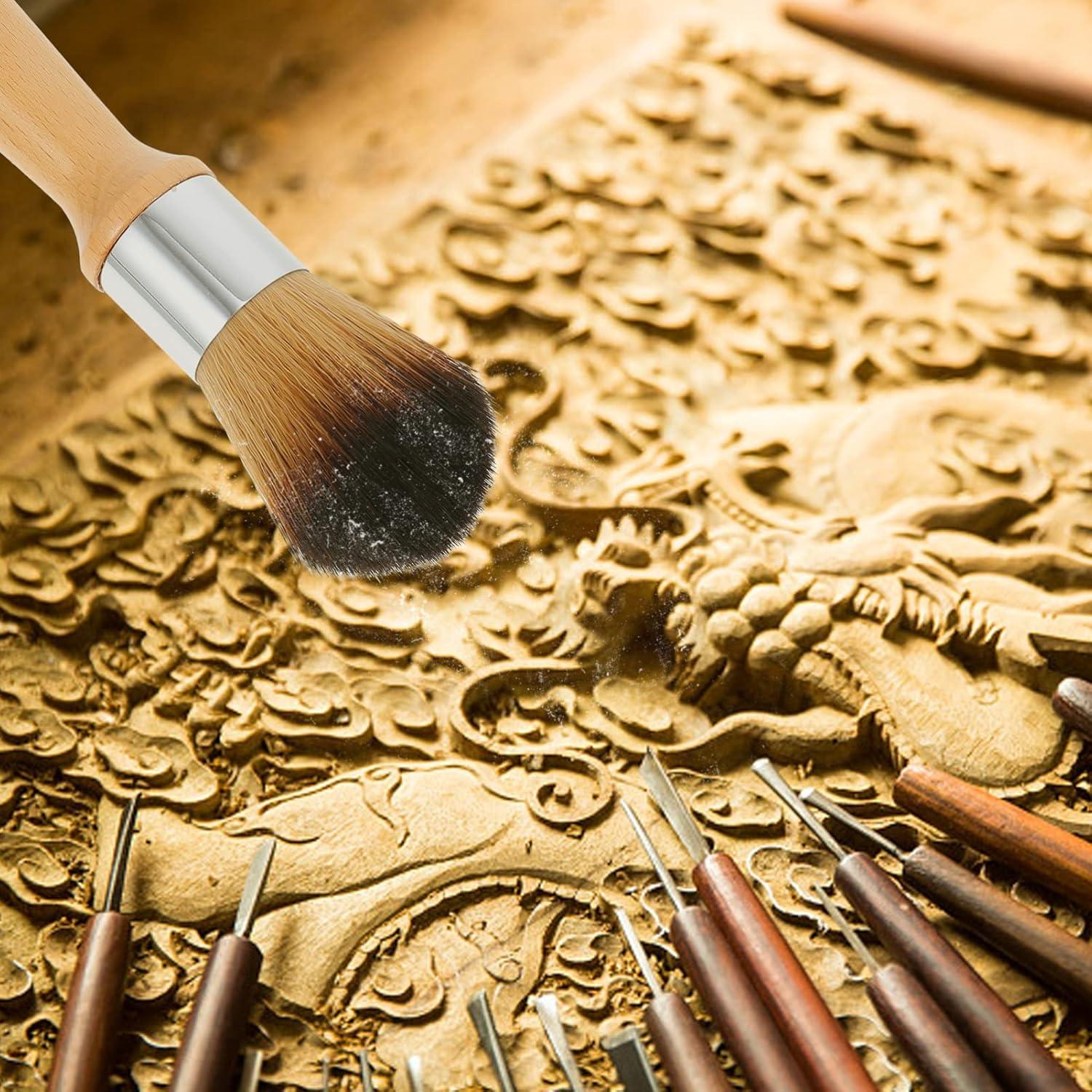 Cepillo de limpieza Vaguelly con mango de madera y cerdas suaves