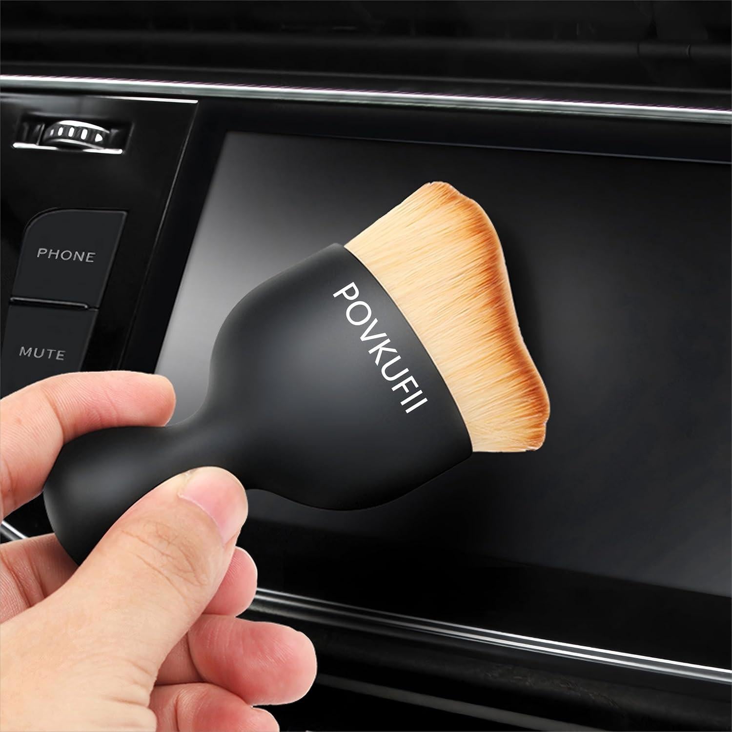 Cepillos de Detalle para Interior de Auto Povkufii - 2 Pcs