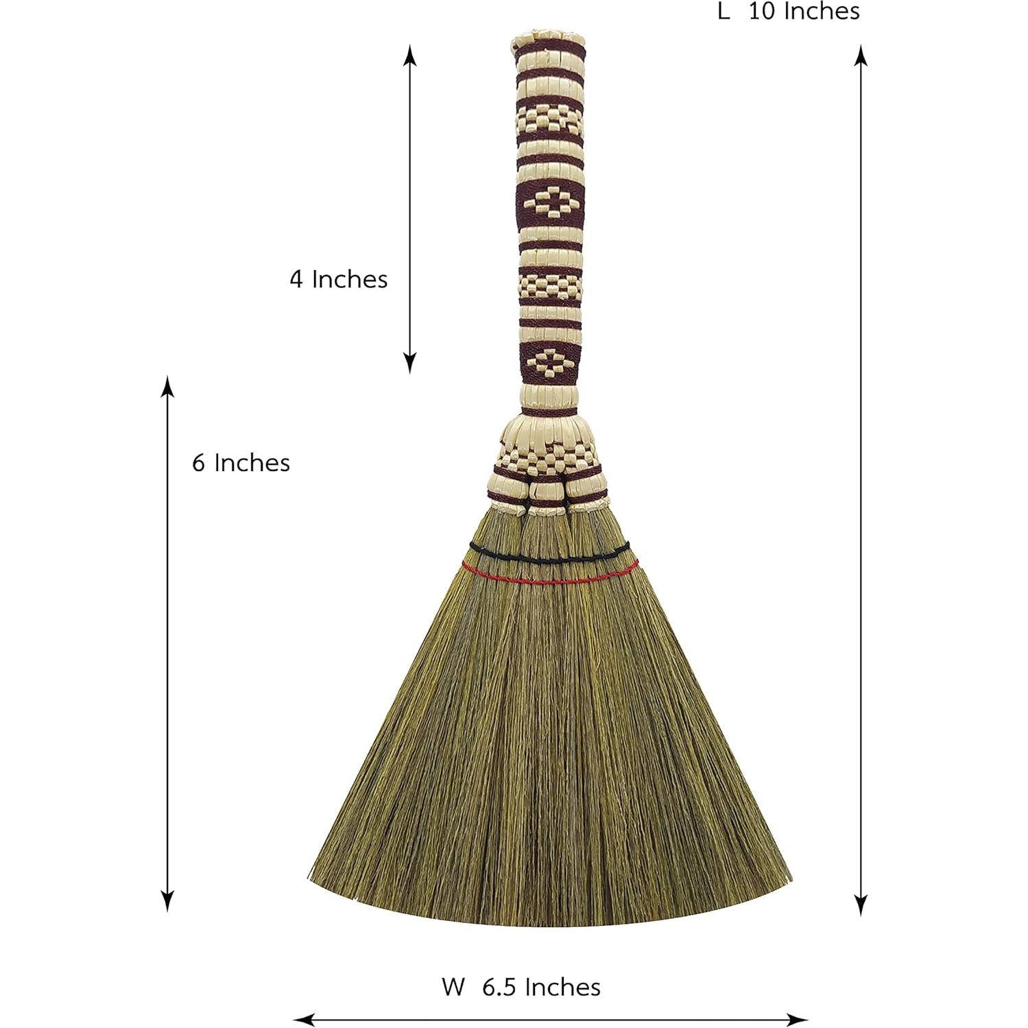 Escoba de Mano Pequeña AW BROOMS 28 cm de Maíz para Interiores