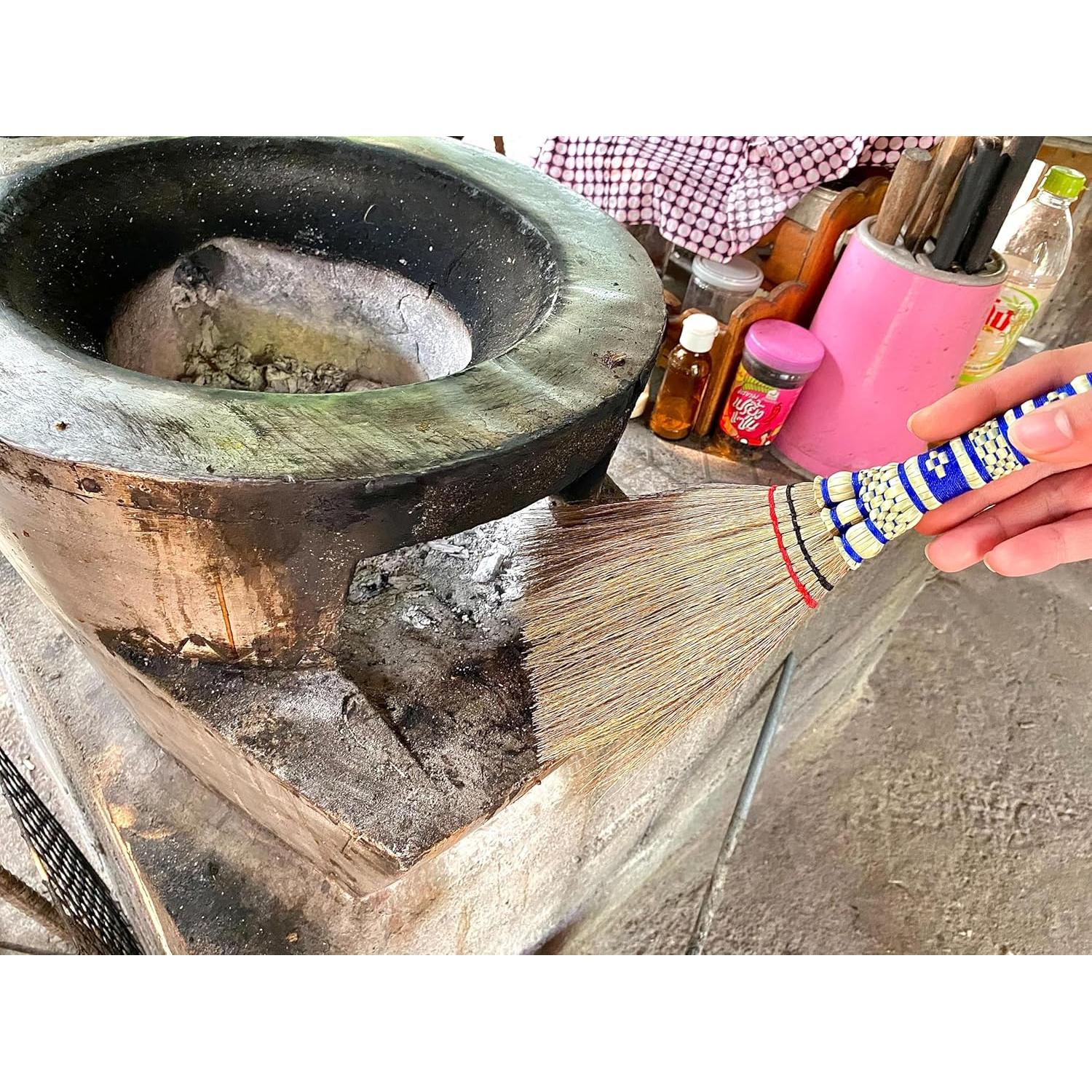 Escoba de Mano Pequeña AW BROOMS 28 cm de Maíz para Interiores