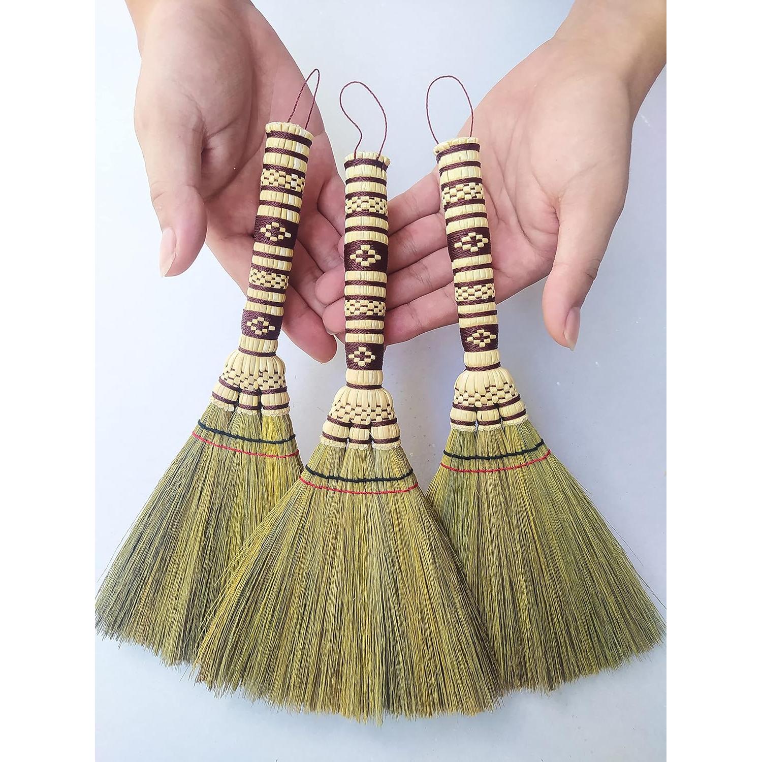 Escoba de Mano Pequeña AW BROOMS 28 cm de Maíz para Interiores