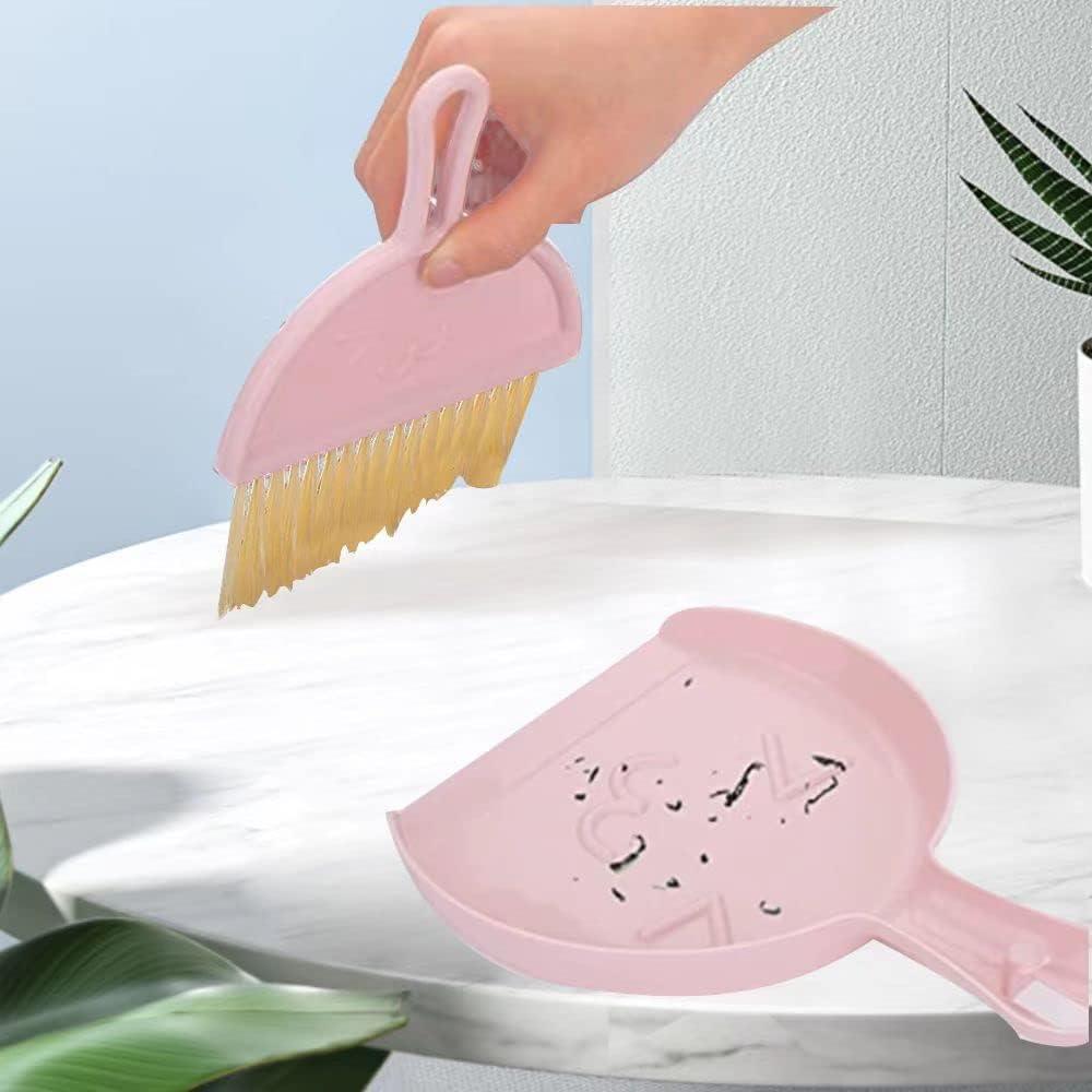 Juego de Mini Escoba y Recogedor Fgxcjd - 3 Piezas Multicolor