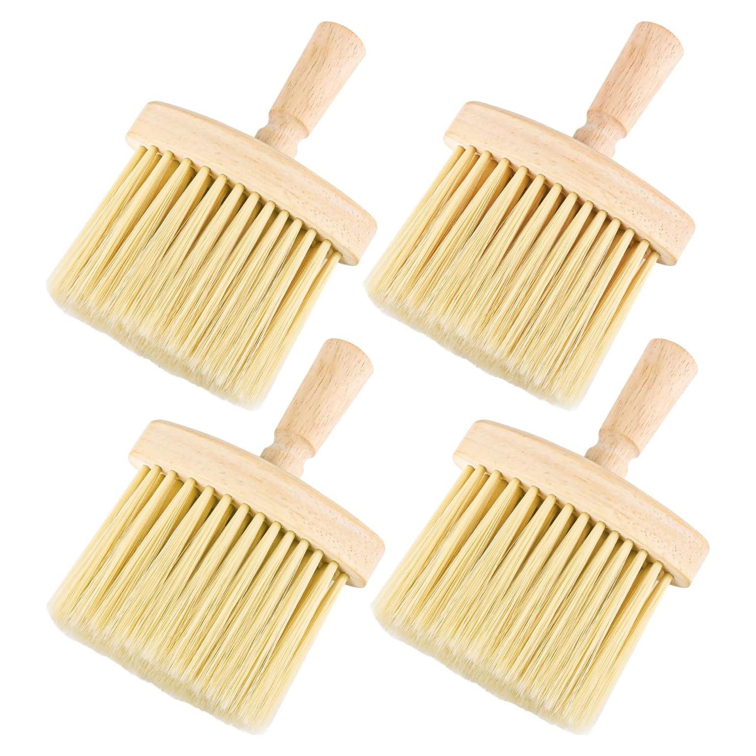 4 Cepillos de Limpieza para Ranuras BOSMIOW - Mango de Madera