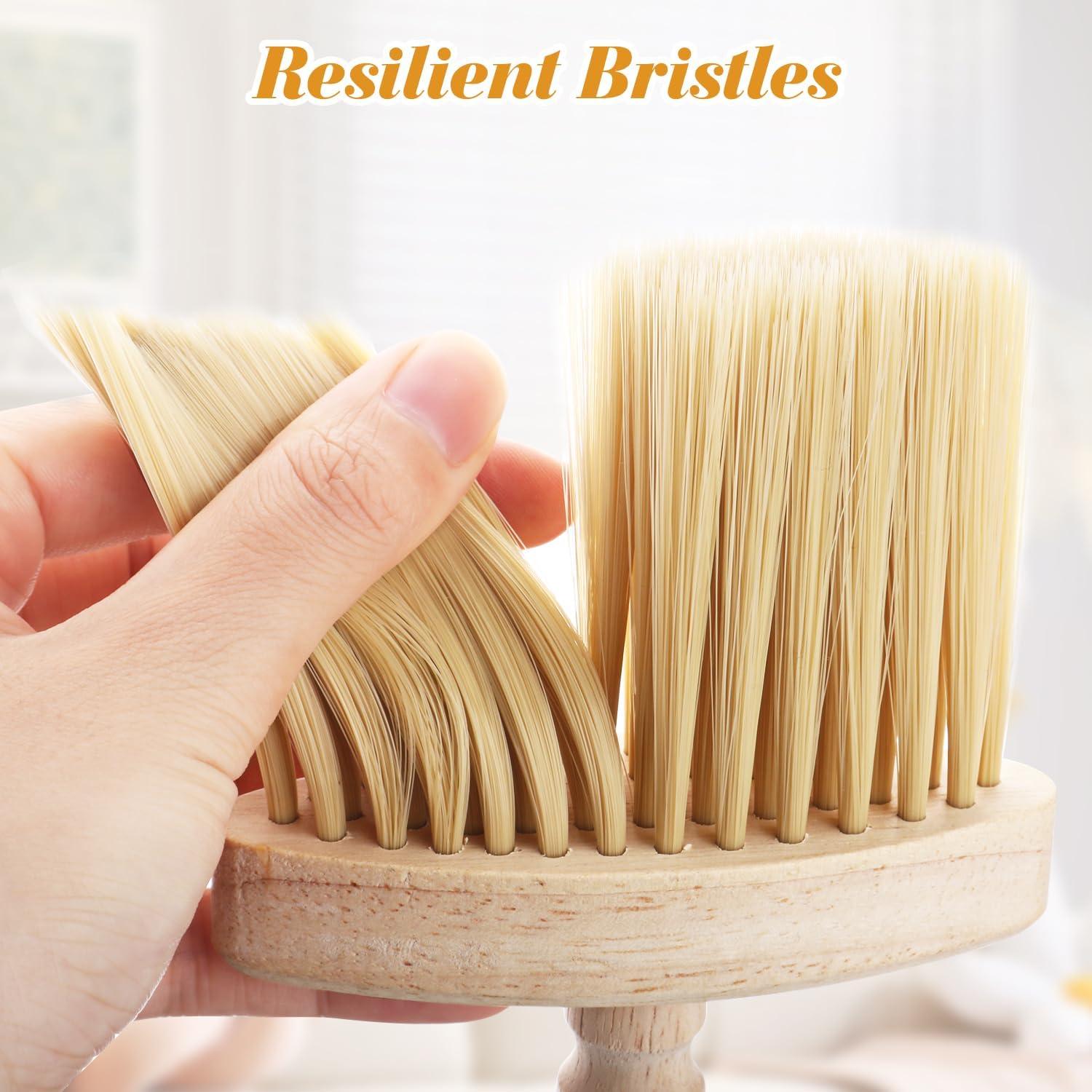 4 Cepillos de Limpieza para Ranuras BOSMIOW - Mango de Madera