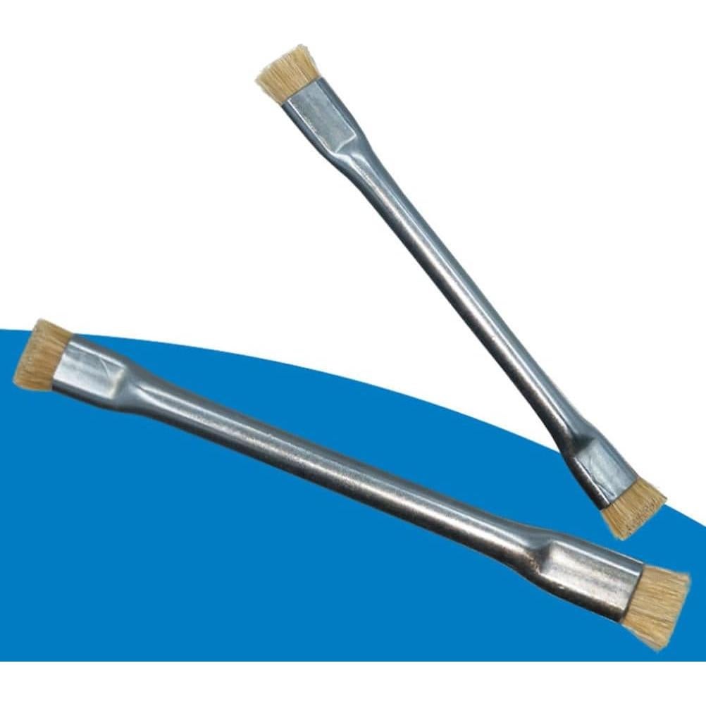 Cepillo Antiestático Hemobllo Doble Cara con Mango de Metal