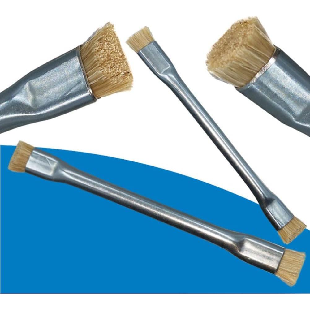 Cepillo Antiestático Hemobllo Doble Cara con Mango de Metal