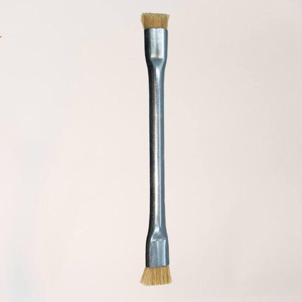 Cepillo Antiestático Hemobllo Doble Cara con Mango de Metal