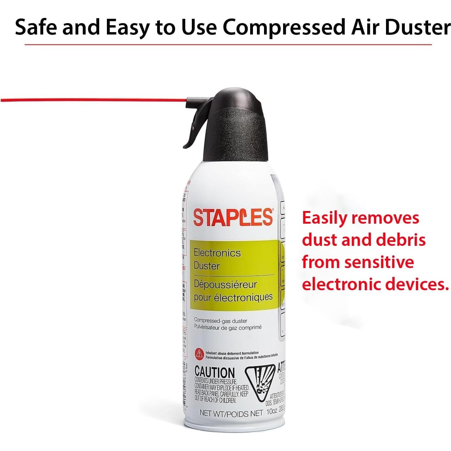 Aerosoles de Aire Comprimido Staples 295 ml - Paquete de 6