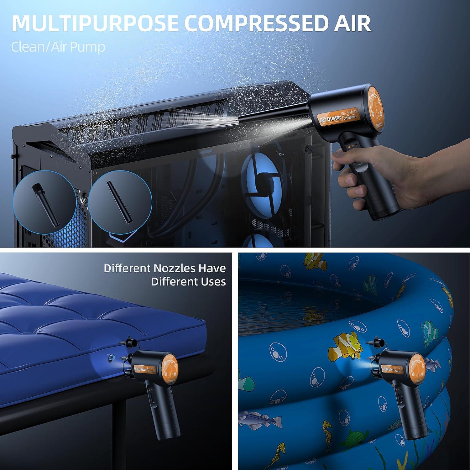 Soplador de Aire Comprimido Dorobeen TAD074 con Luz LED