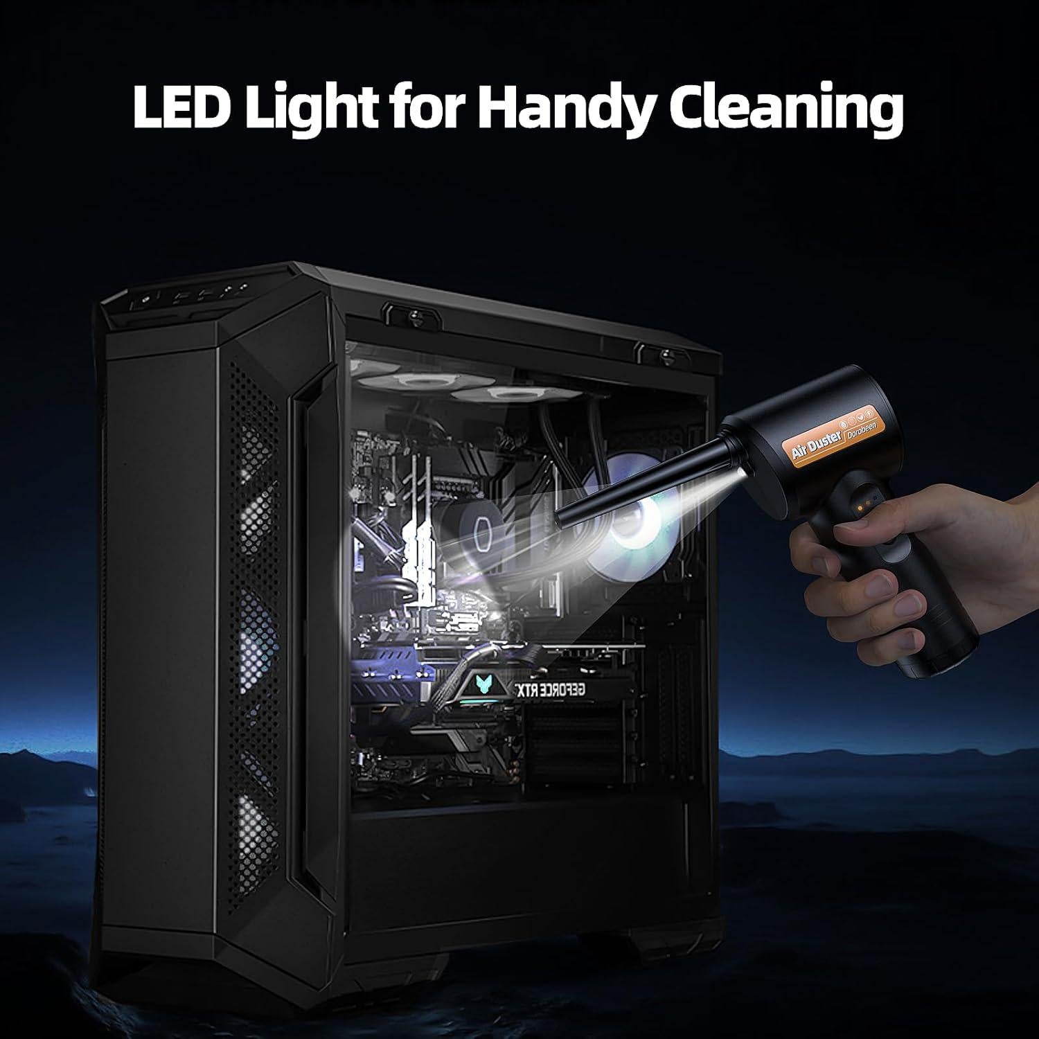 Soplador de Aire Comprimido Dorobeen TAD074 con Luz LED