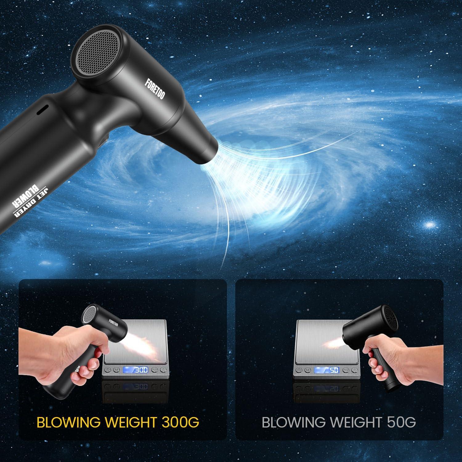 Soplador de Aire Comprimido FORETOO Inalámbrico 300000RPM