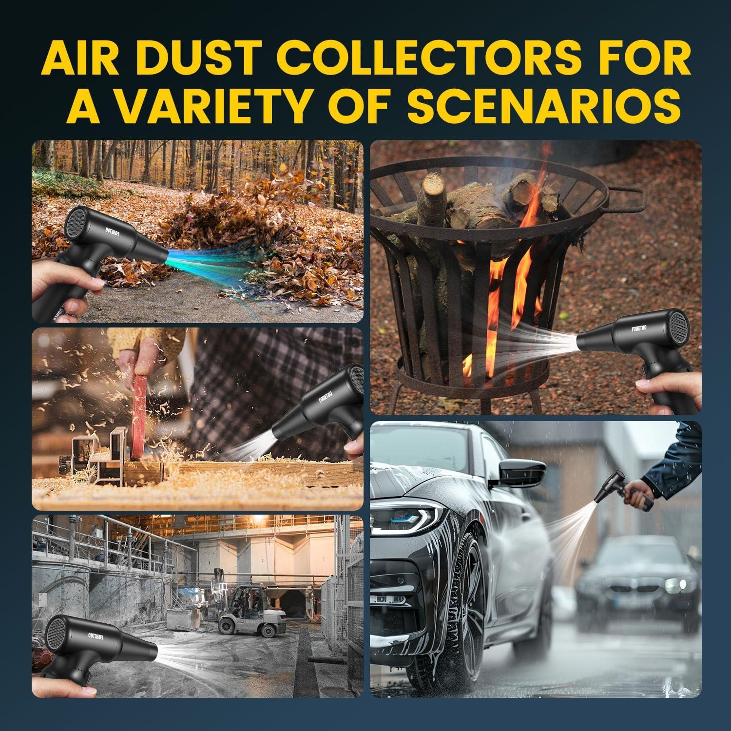 Soplador de Aire Comprimido FORETOO Inalámbrico 300000RPM