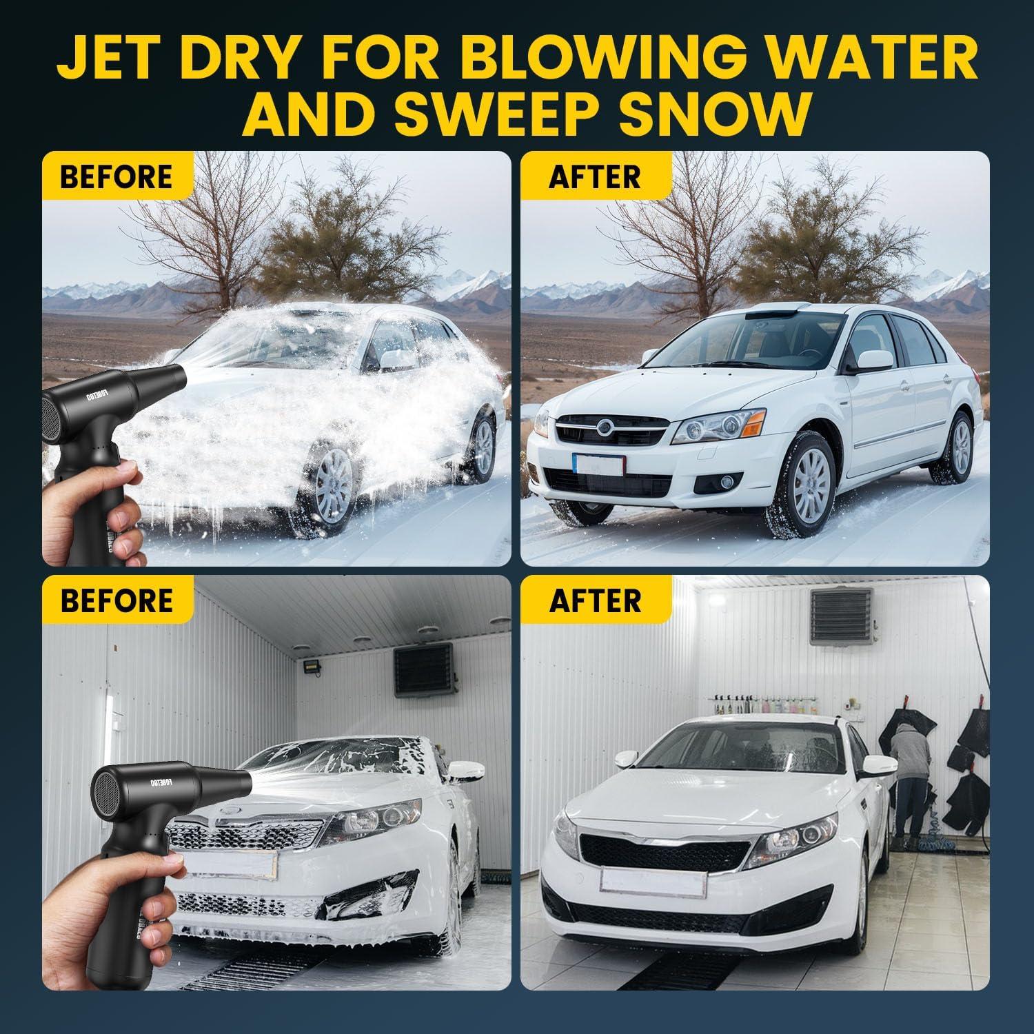 Soplador de Aire Comprimido FORETOO Inalámbrico 300000RPM